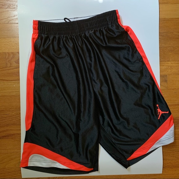 orange jordan shorts
